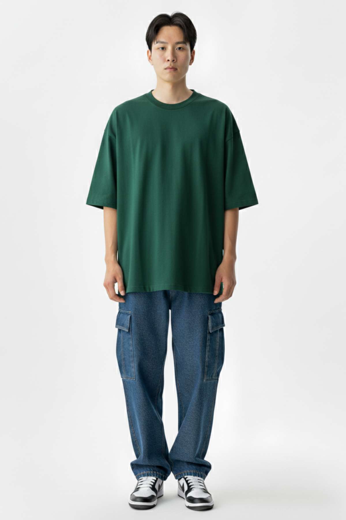 Camiseta Oversized Core Basic - Verde Escuro
