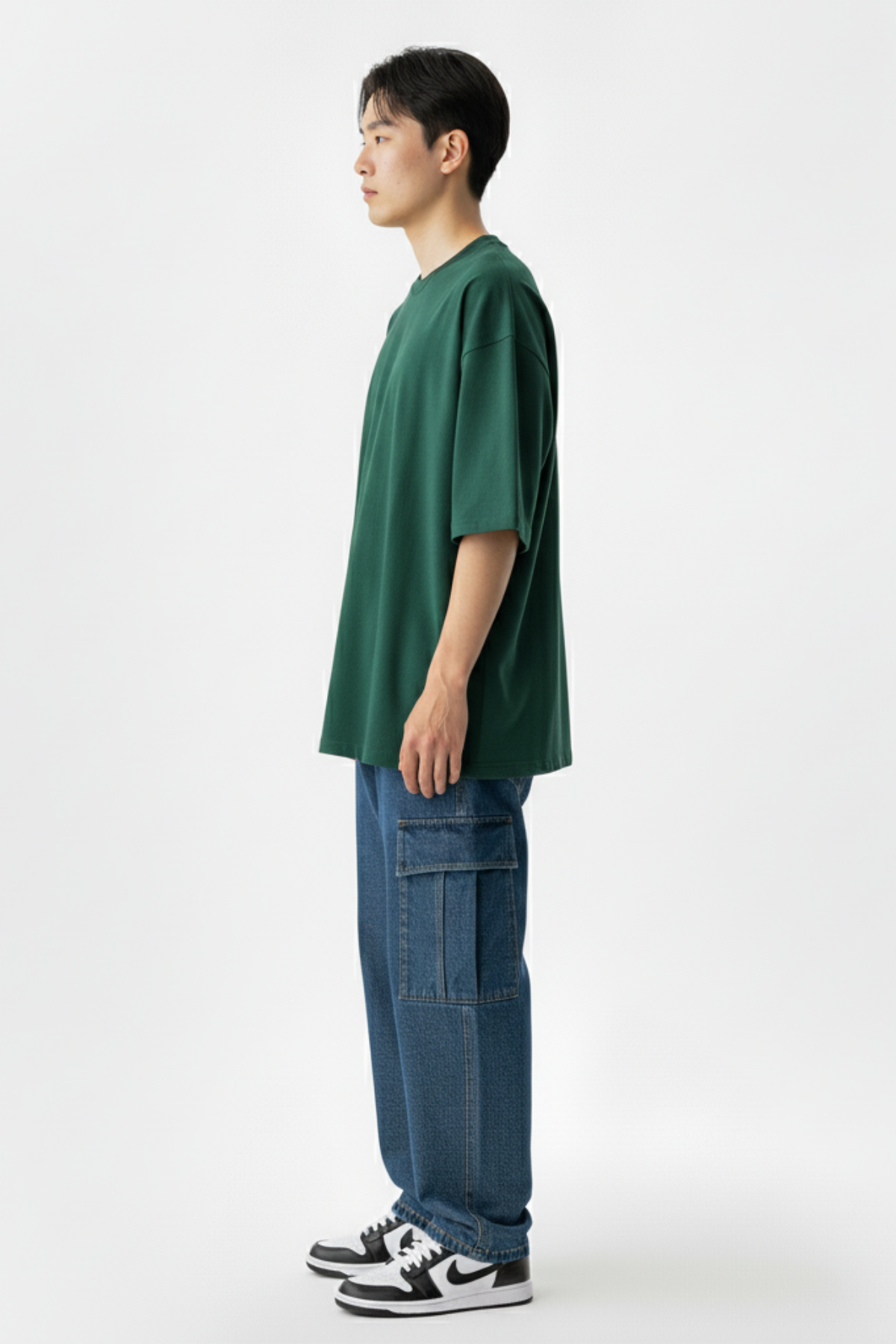 Camiseta Oversized Core Basic - Verde Escuro
