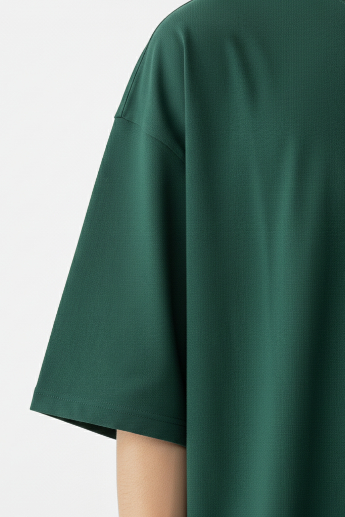 Camiseta Oversized Core Basic - Verde Escuro