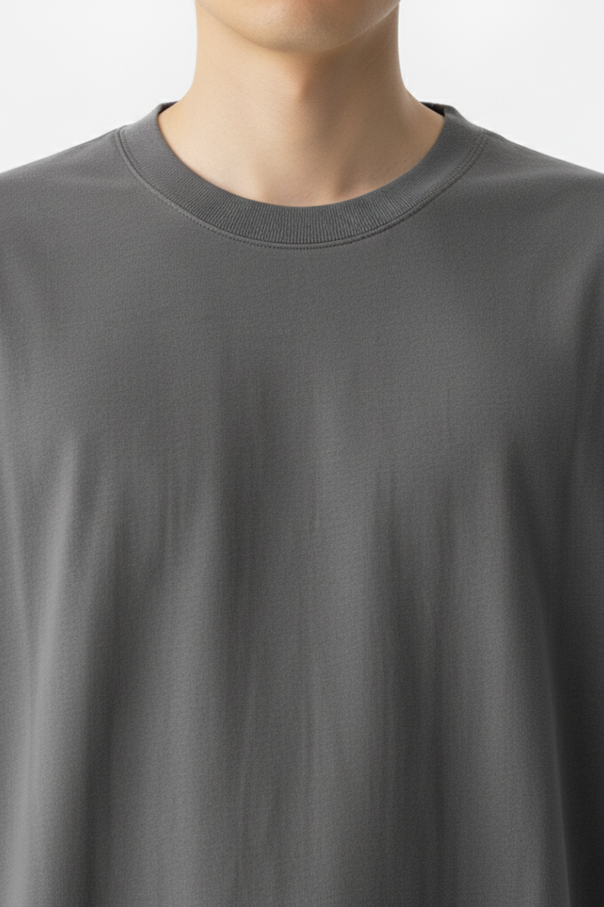 Camiseta Oversized Core Basic - Cinza