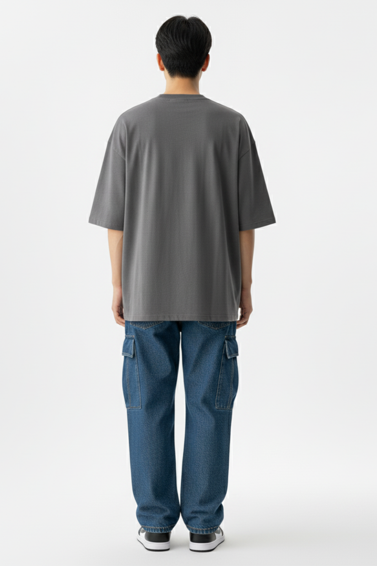 Camiseta Oversized Core Basic - Cinza