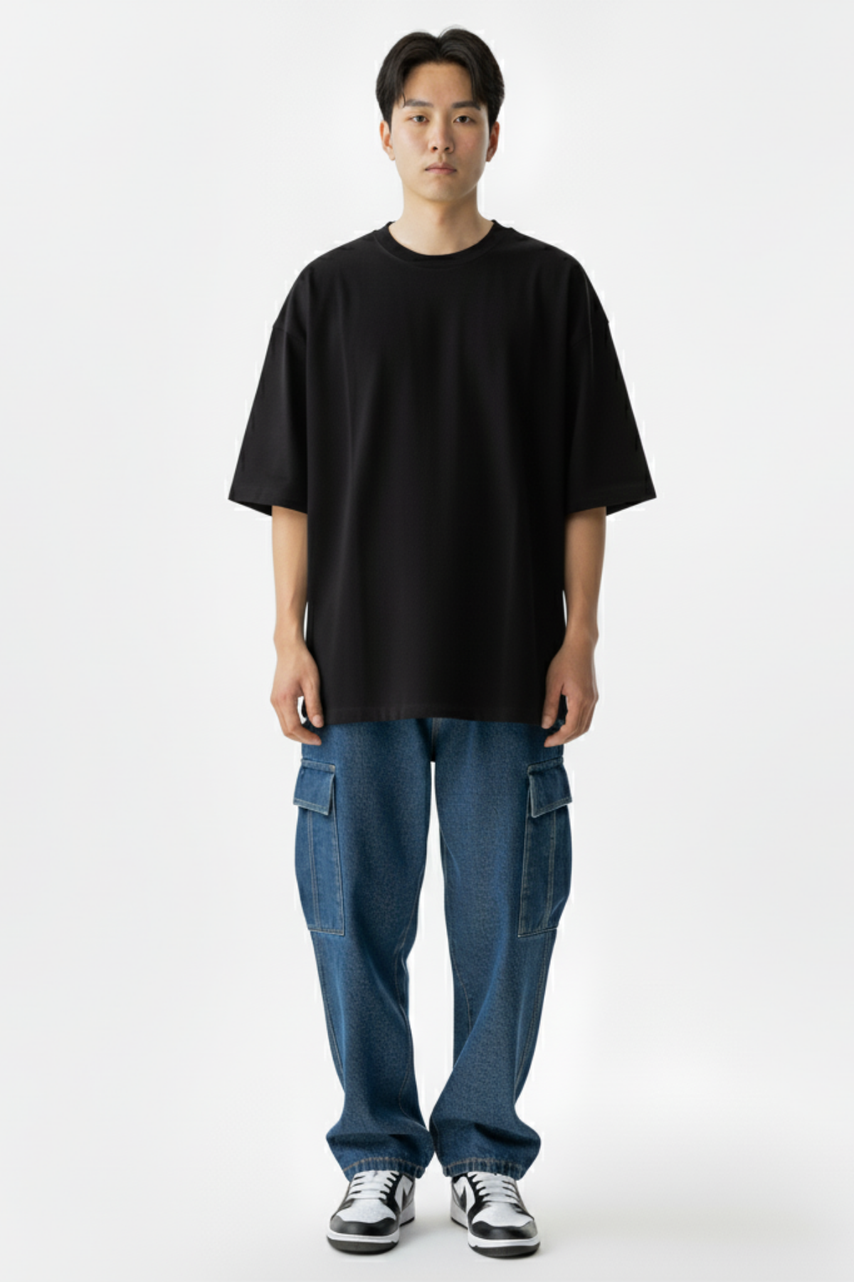 Camiseta Oversized Core Basic - Preto