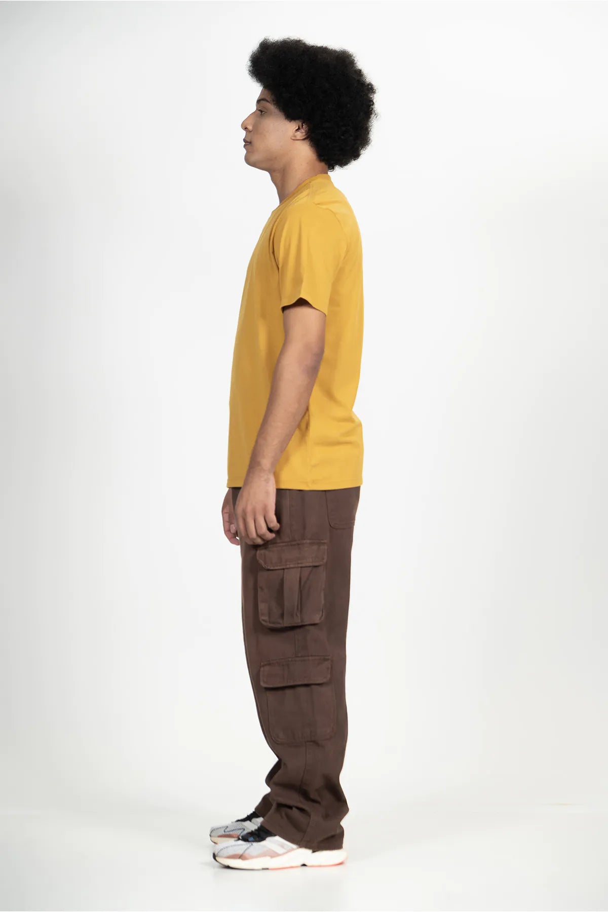 Camiseta Casual Básico – Mostarda