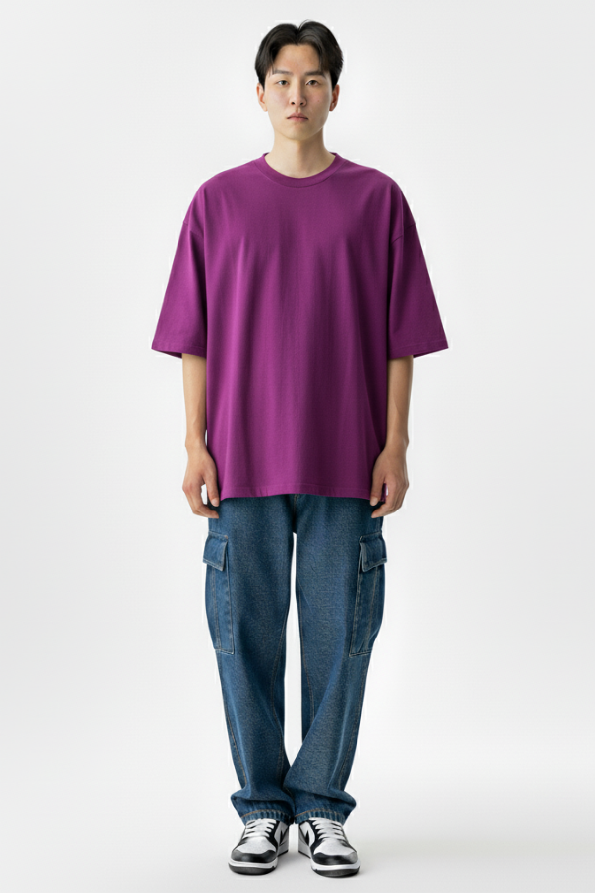 Camiseta Oversized Core Basic - Roxo
