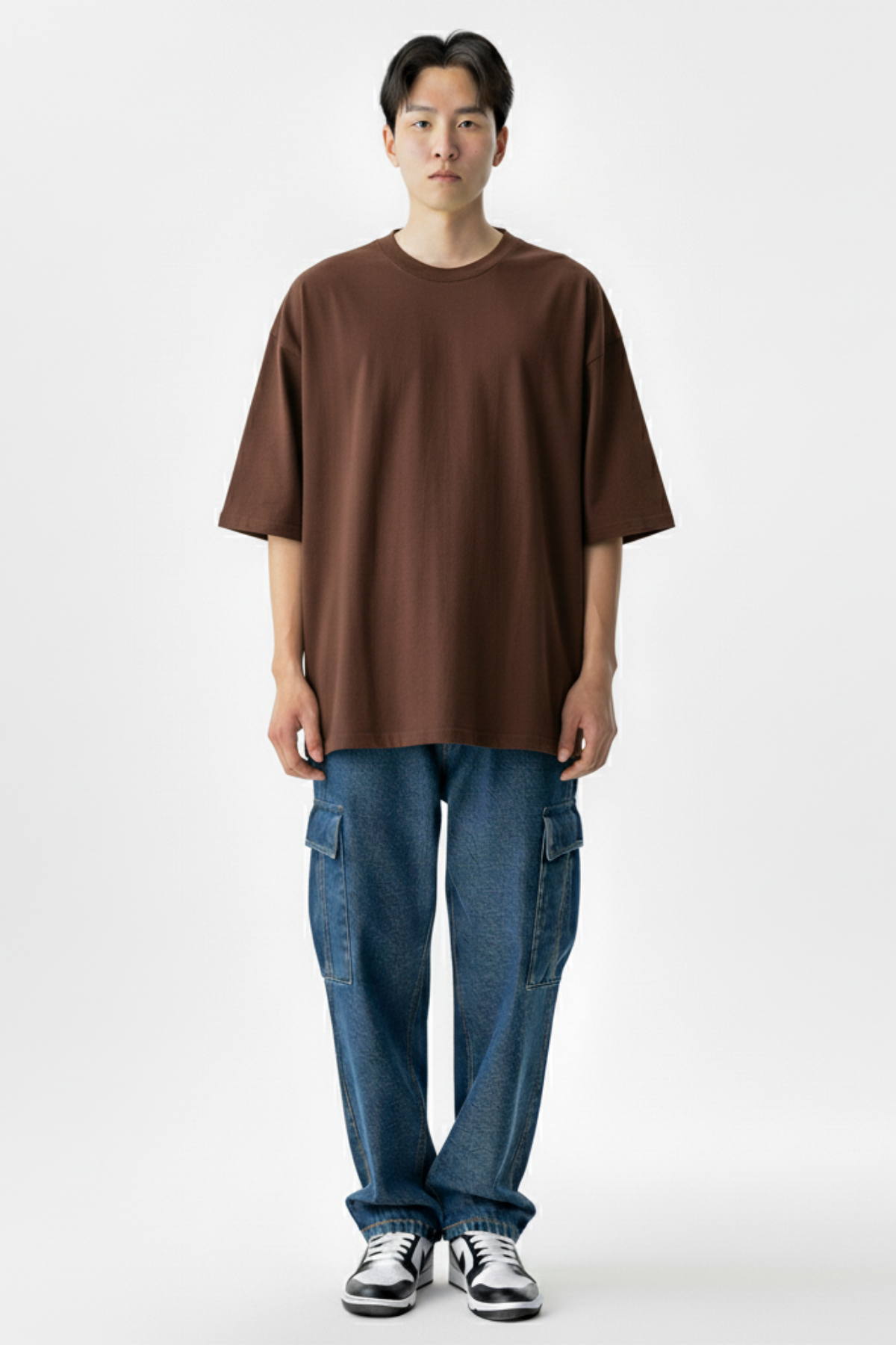 Camiseta Oversized Core Basic - Marrom