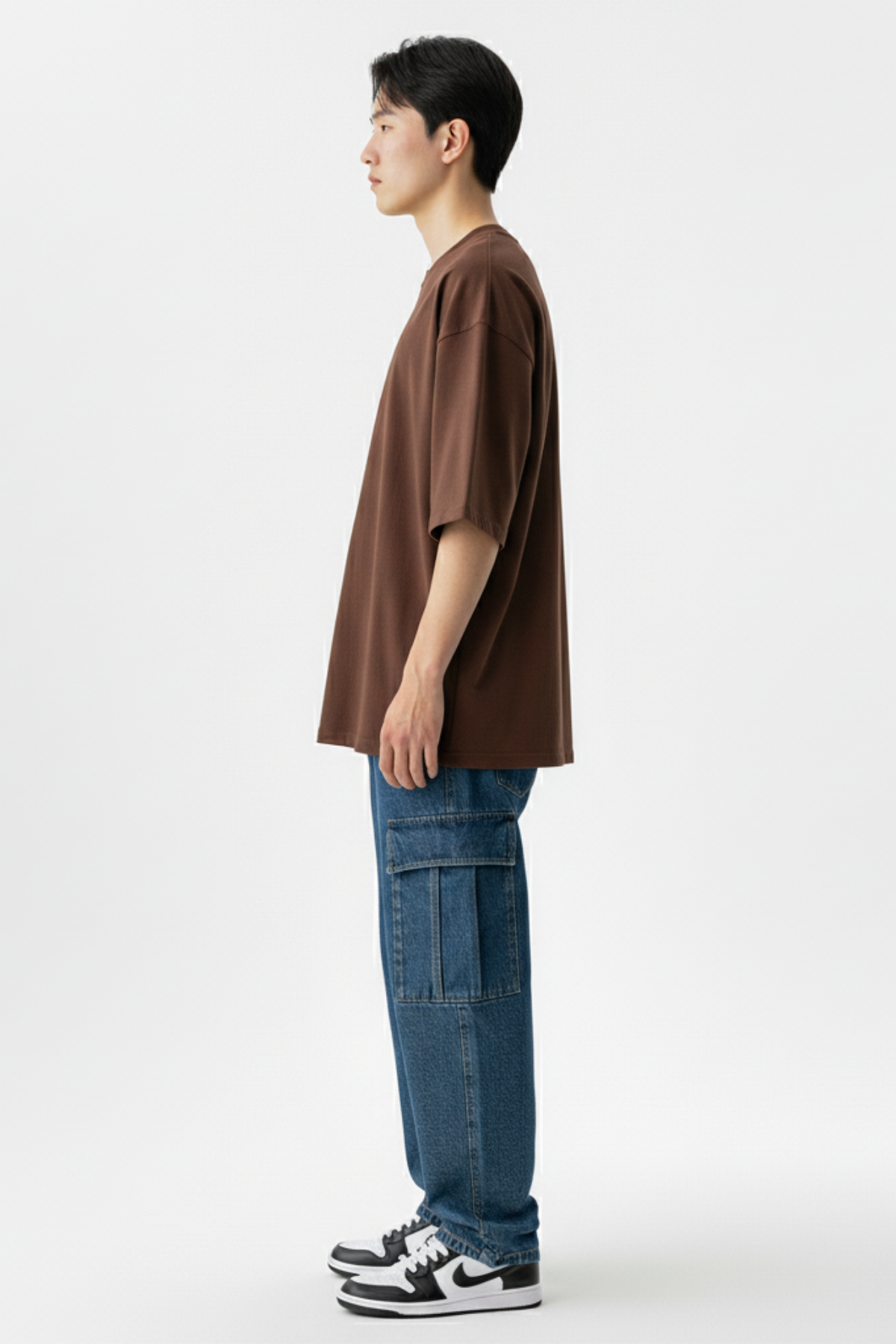 Camiseta Oversized Core Basic - Marrom