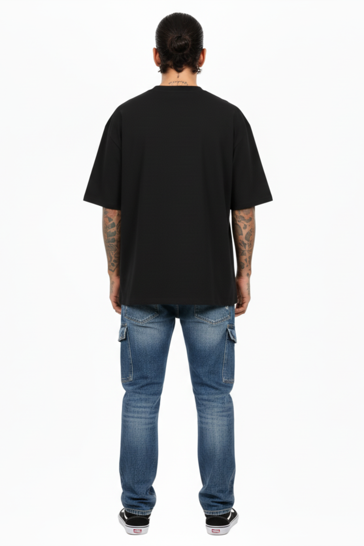 Camiseta Oversized Heavy Suedine - Preto