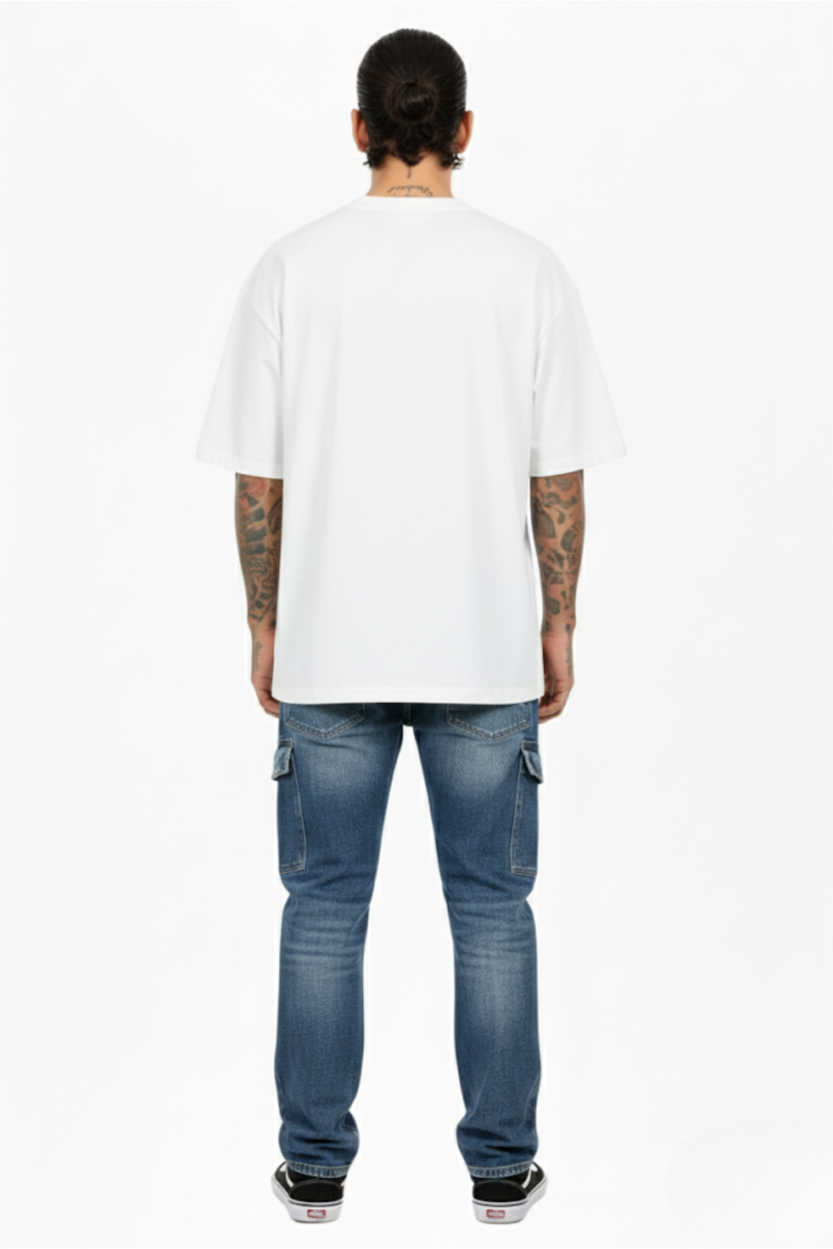 Camiseta Oversized Heavy Suedine - Branco
