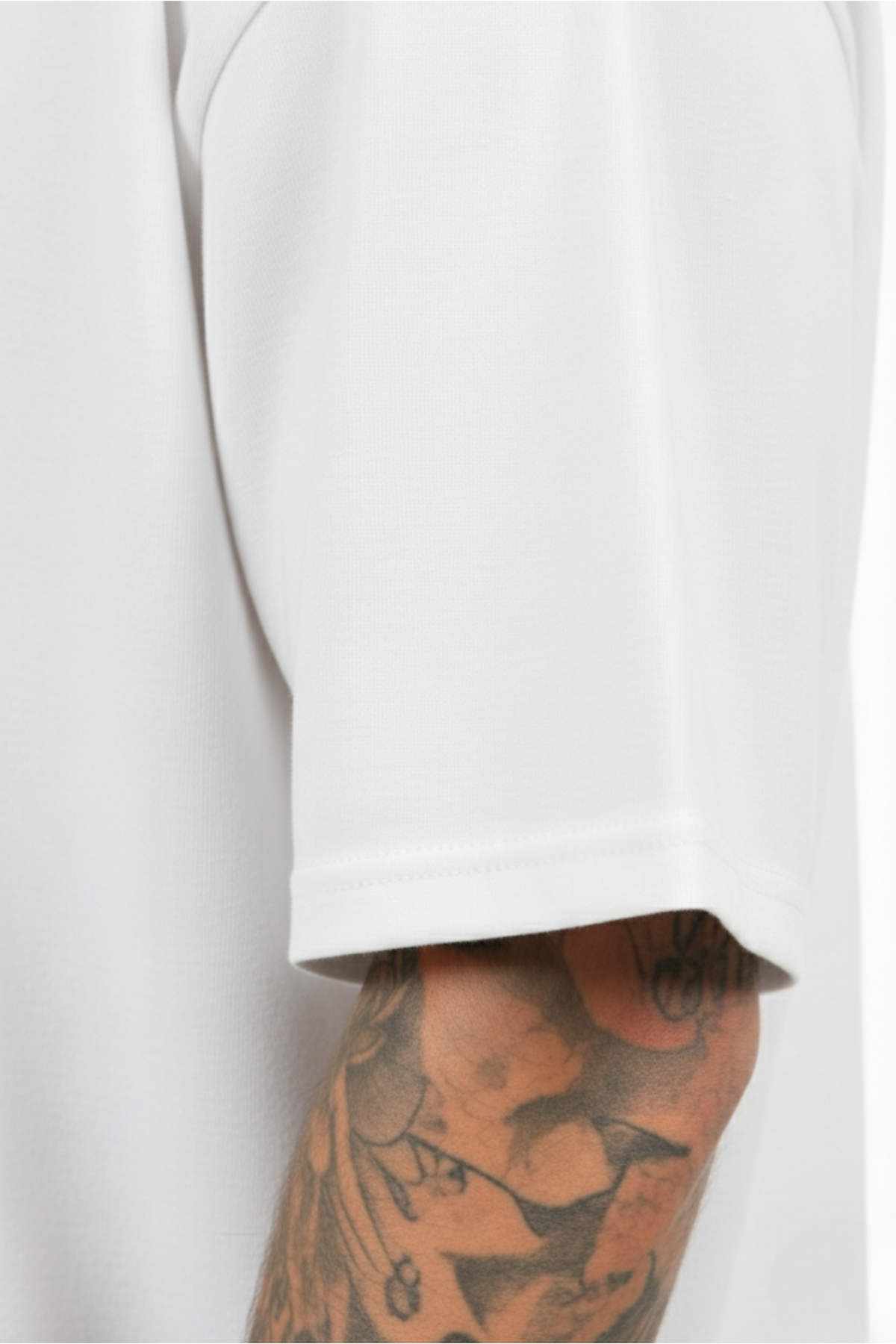 Camiseta Oversized Heavy Suedine - Branco