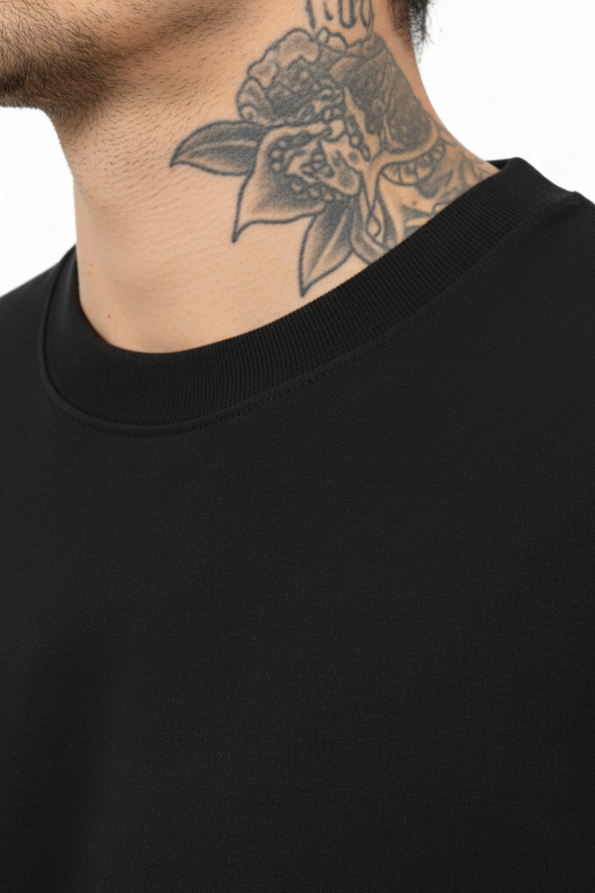 Camiseta Oversized Heavy Suedine - Preto