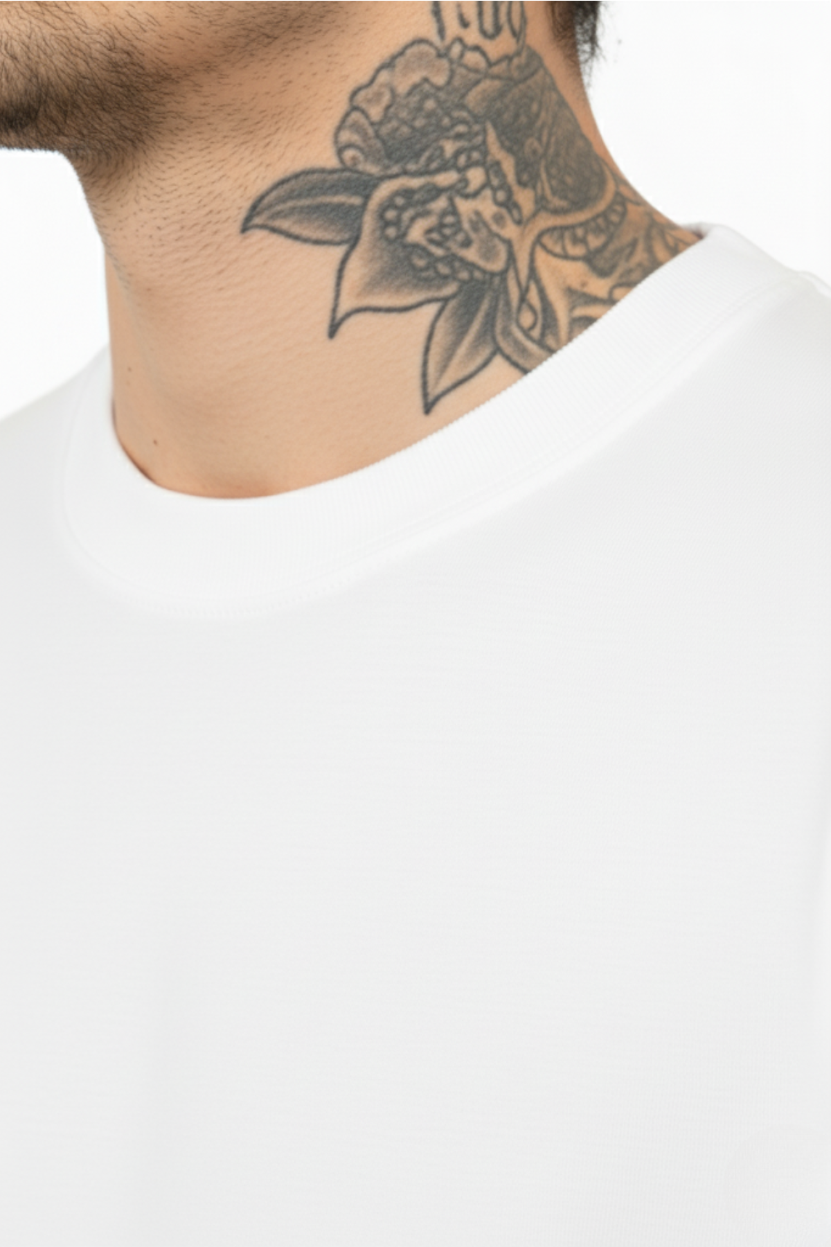 Camiseta Oversized Heavy Suedine - Branco