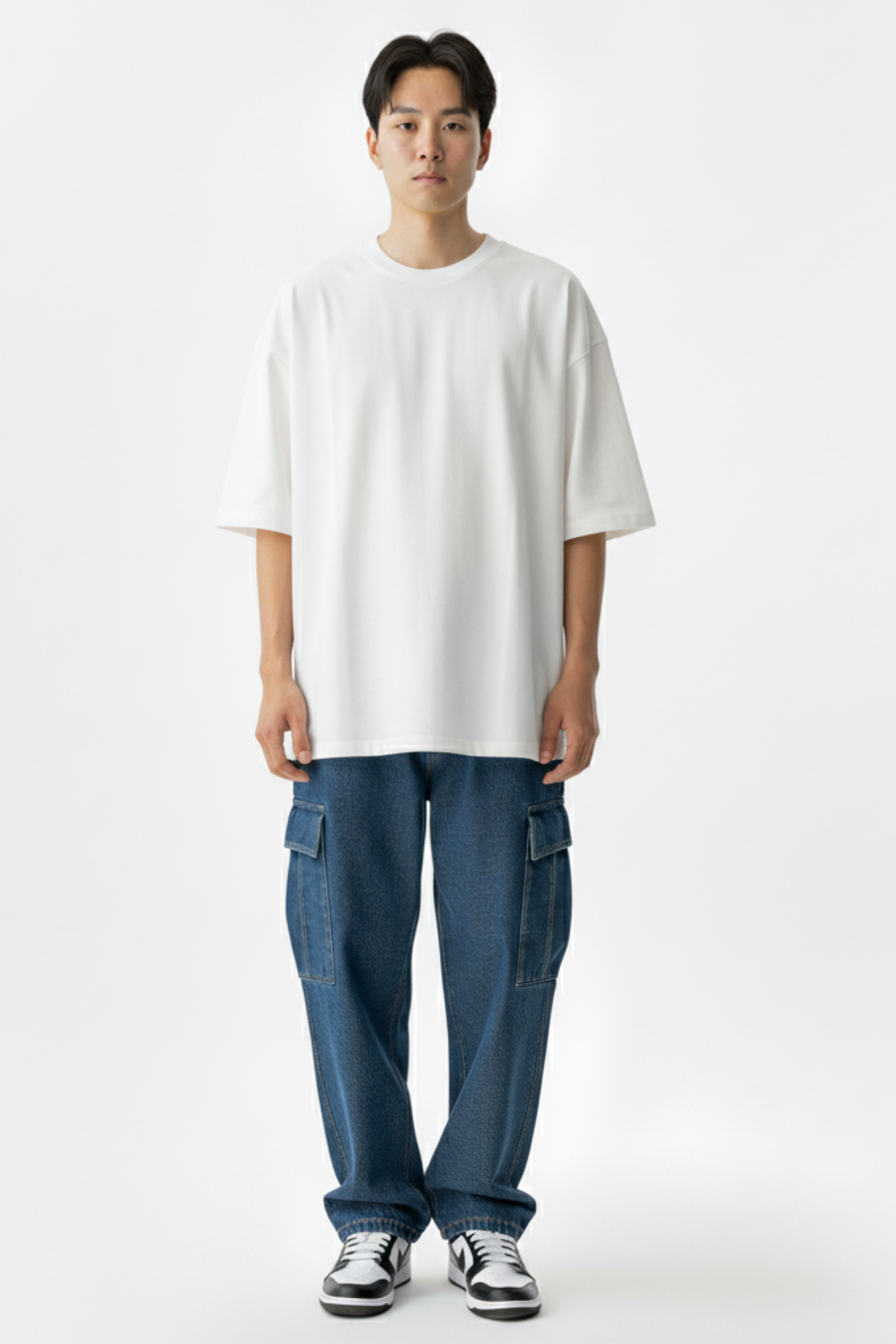 Camiseta Oversized Core Basic - Branco