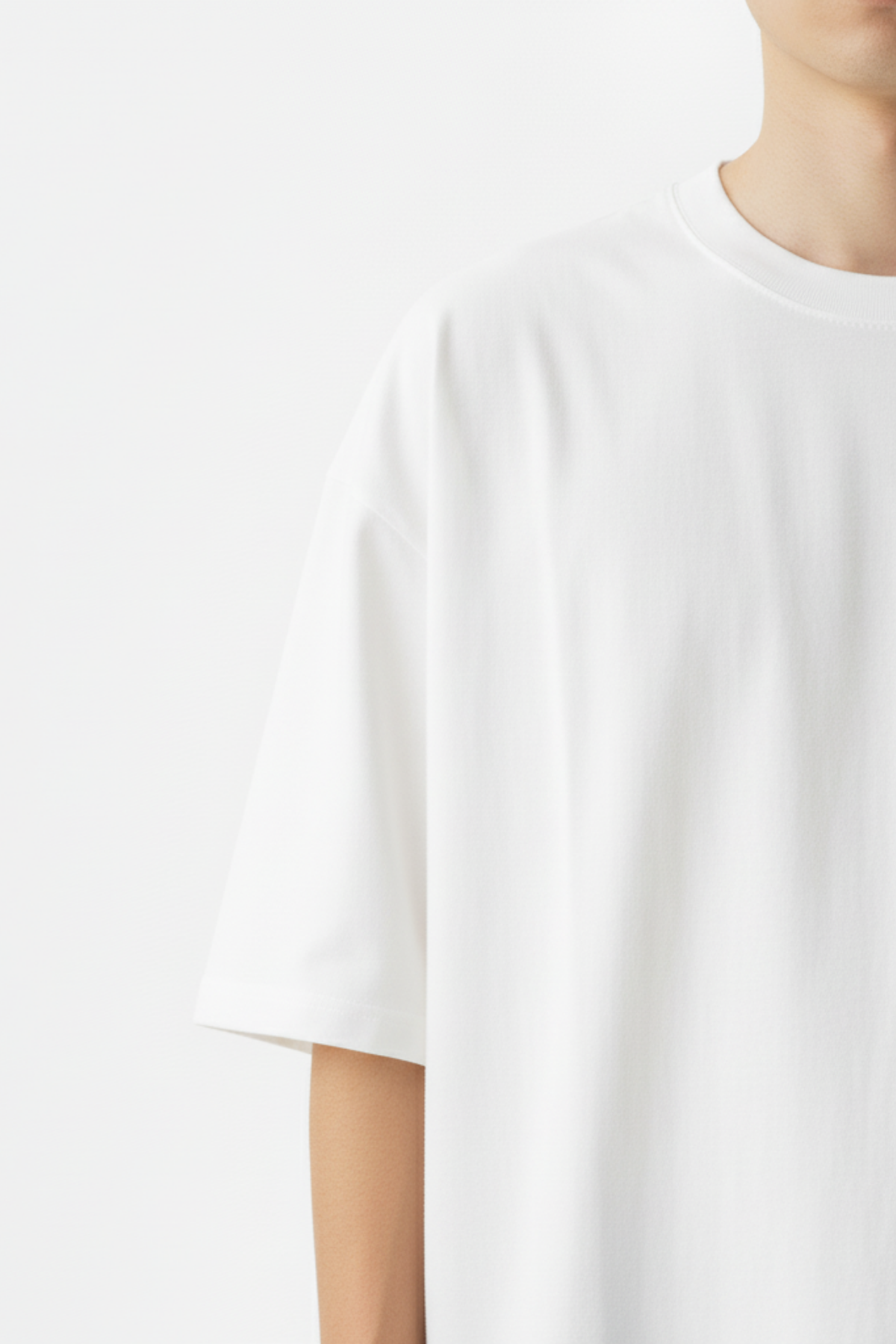 Camiseta Oversized Core Basic - Branco