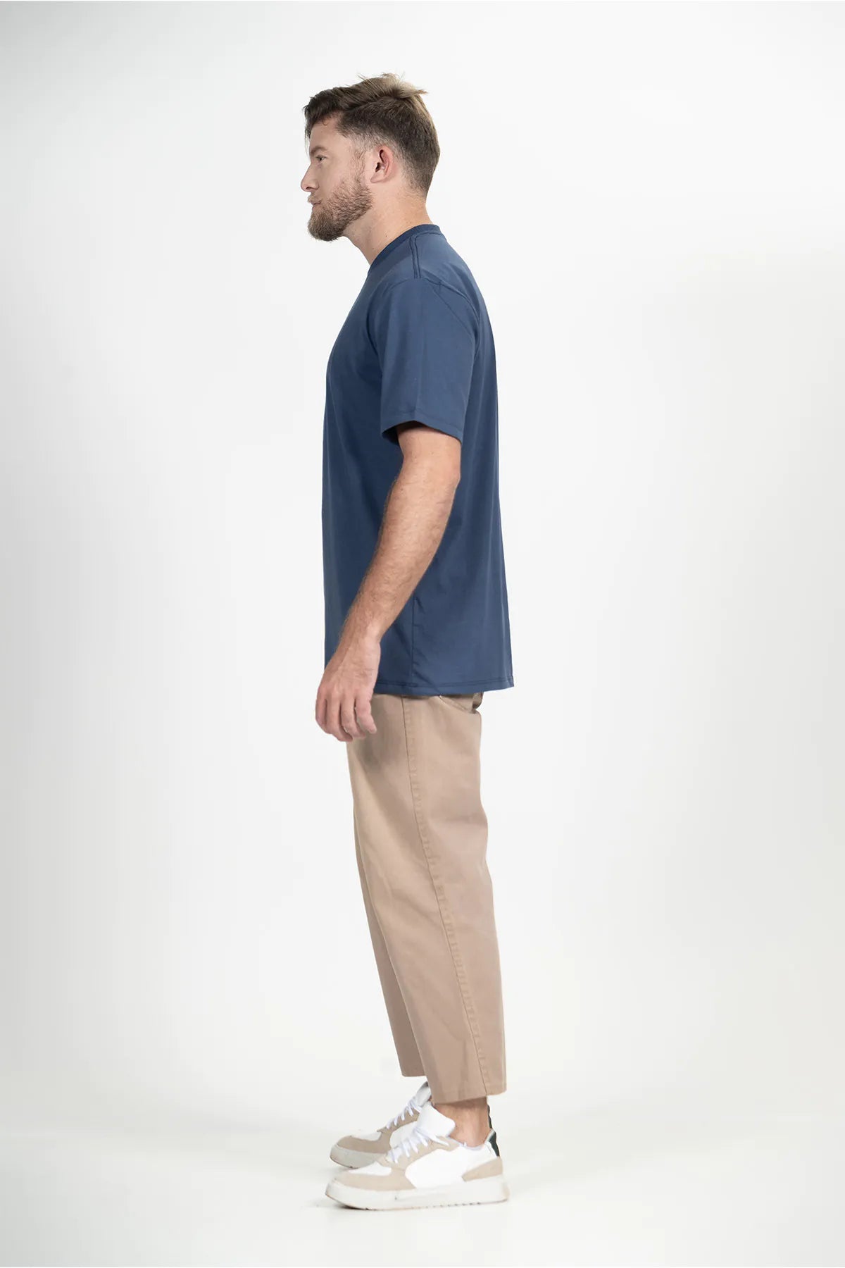 Camiseta Casual Básico – Azul Marinho