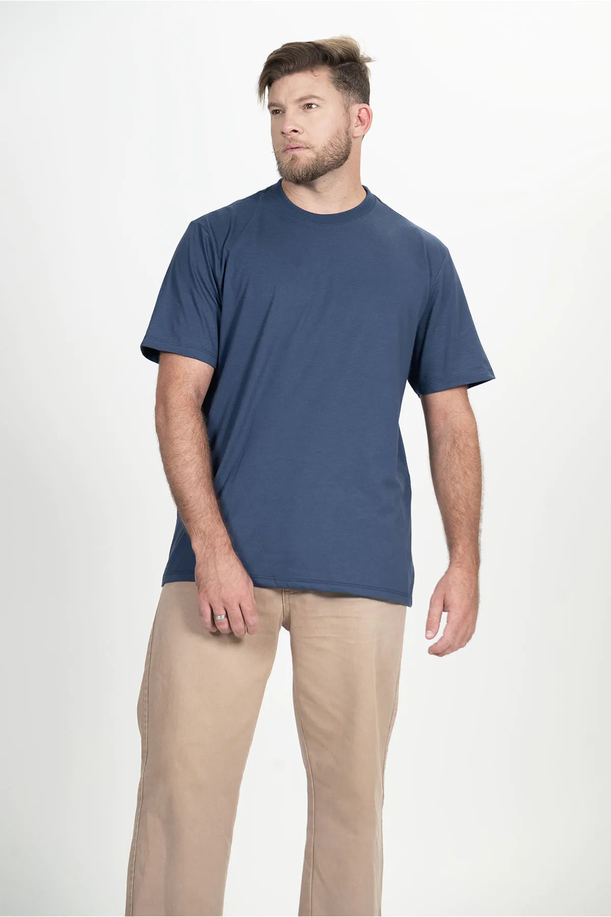 Camiseta Casual Básico – Azul Marinho