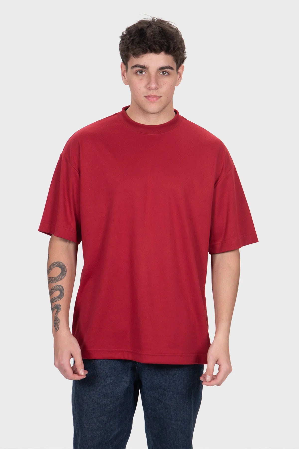 Camiseta Oversized Pure Premium – Bordô