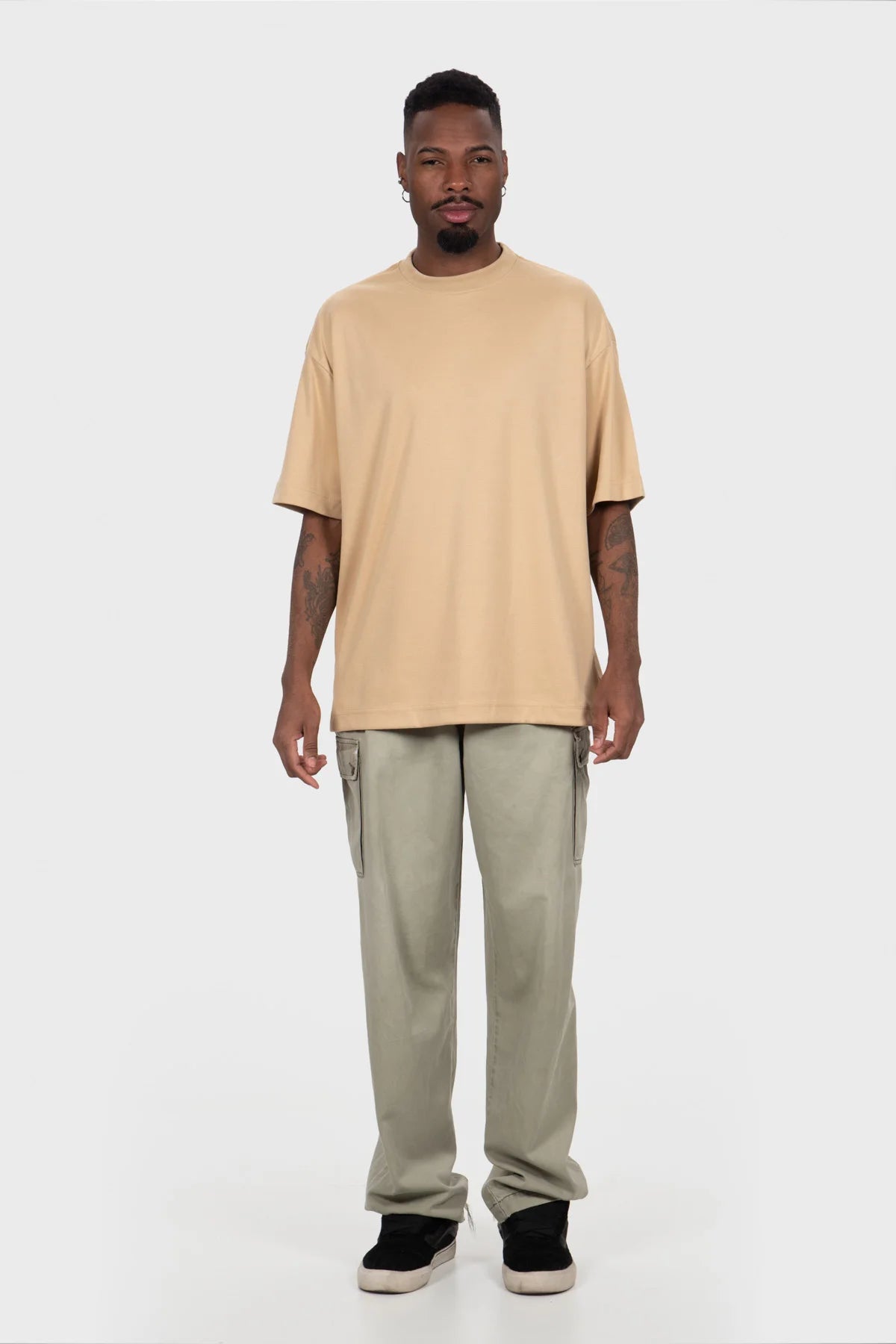 Camiseta Oversized Pure Premium – Areia