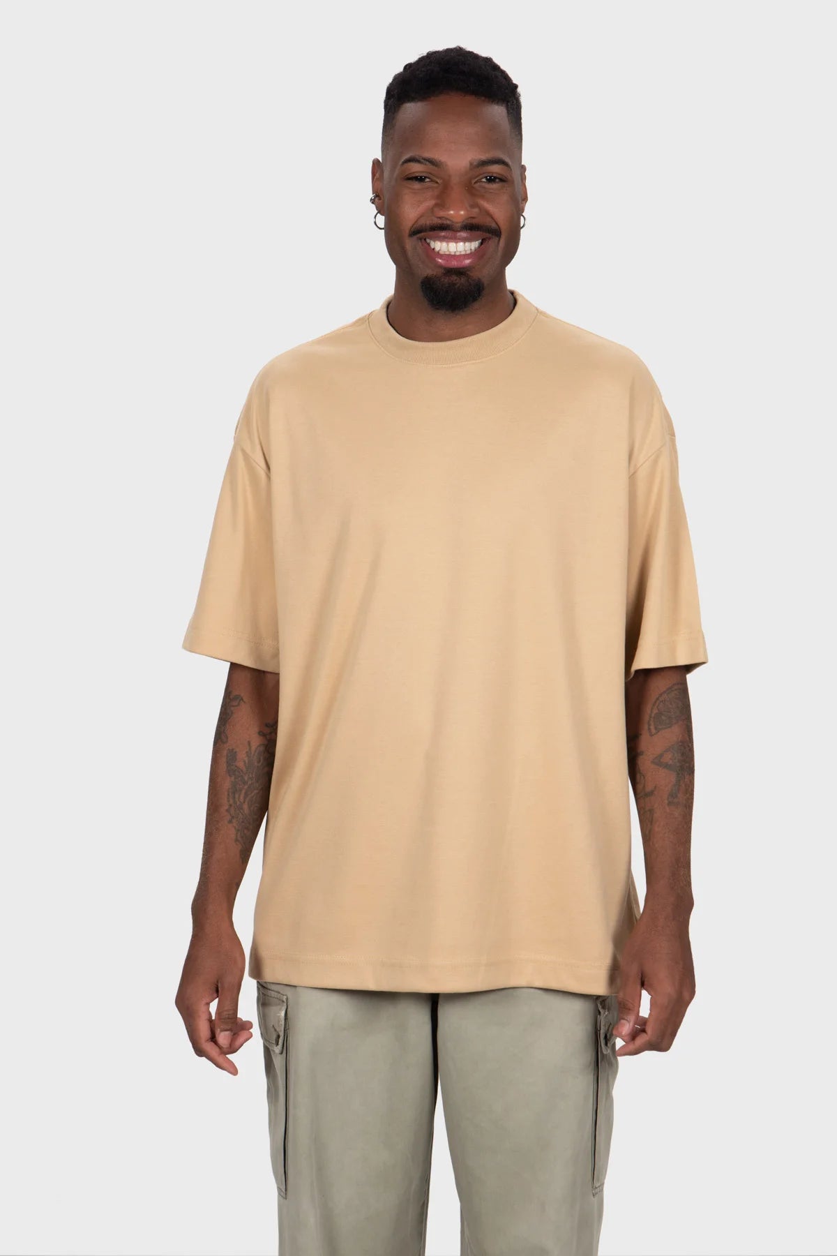 Camiseta Oversized Pure Premium – Areia