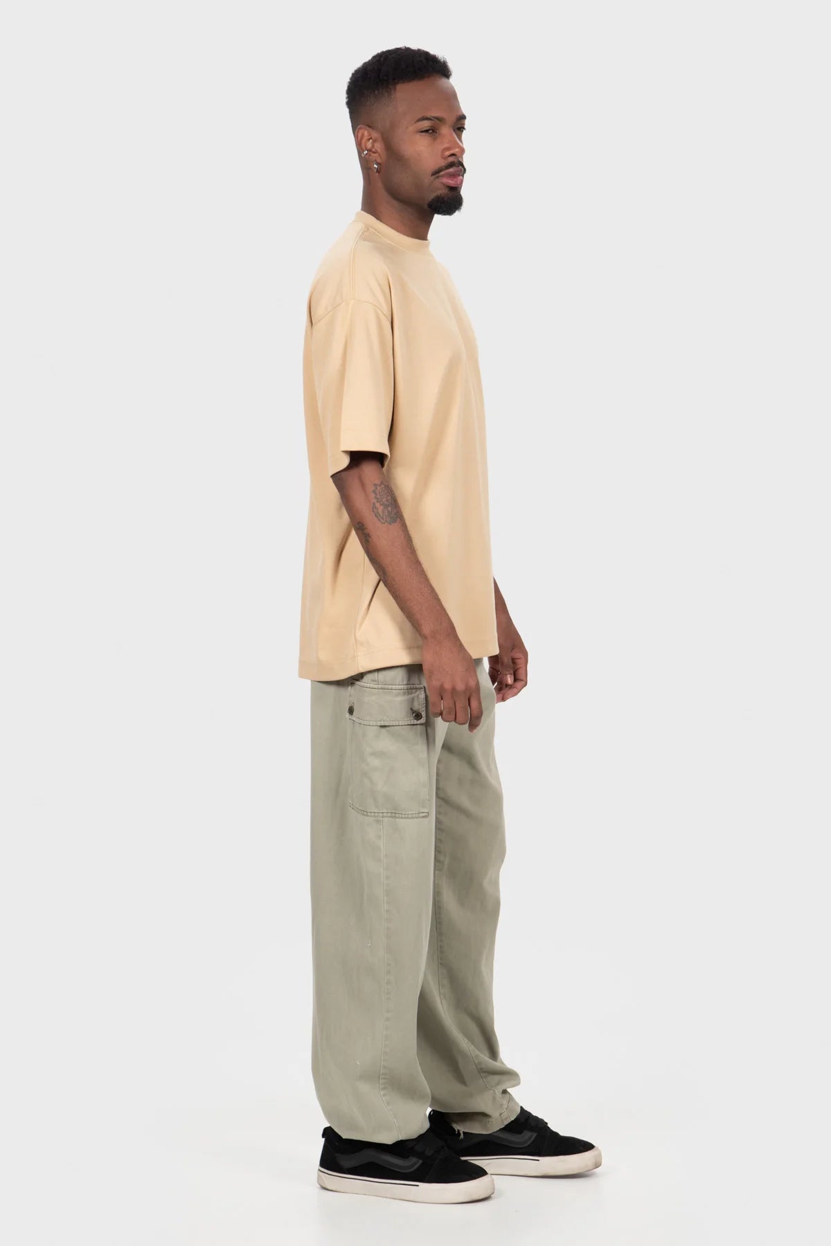 Camiseta Oversized Pure Premium – Areia