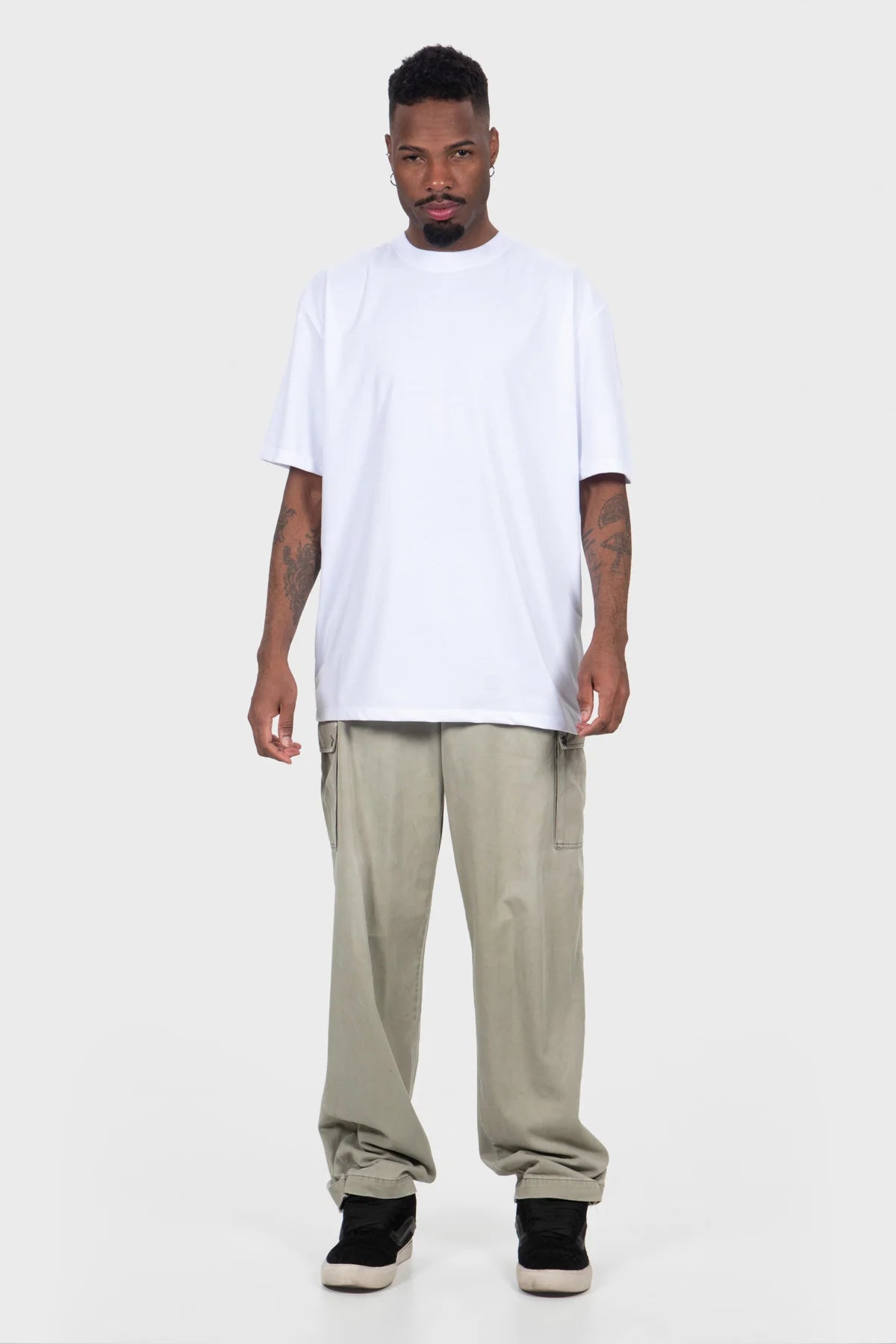 Camiseta Streetwear Block Básica – Branca