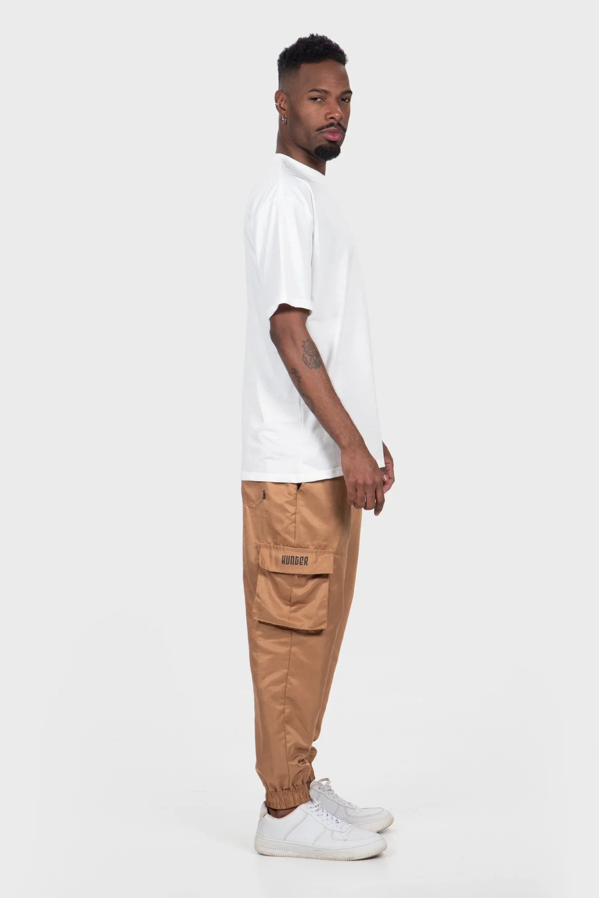 Camiseta Streetwear Block Básica – Off White