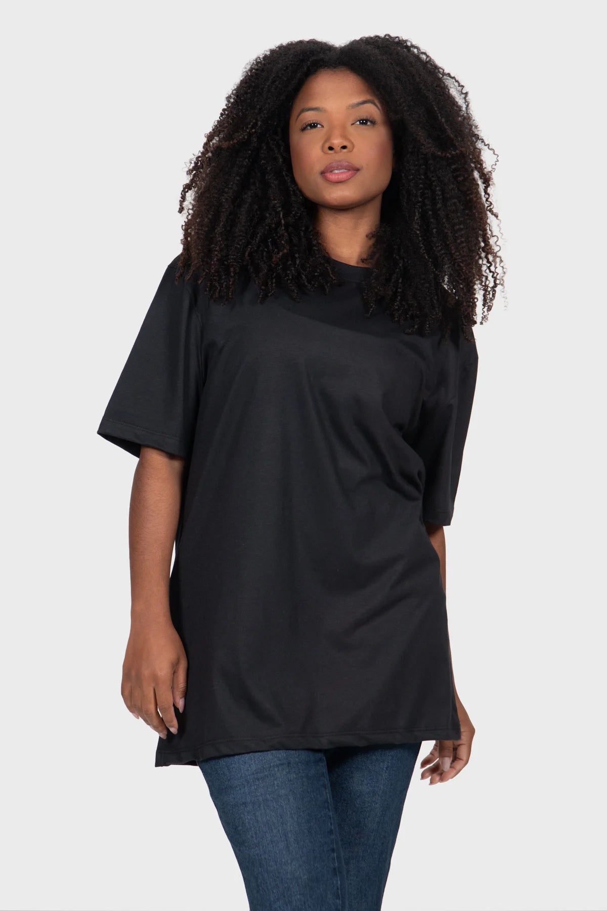 Camiseta Streetwear Block Básica – Preta