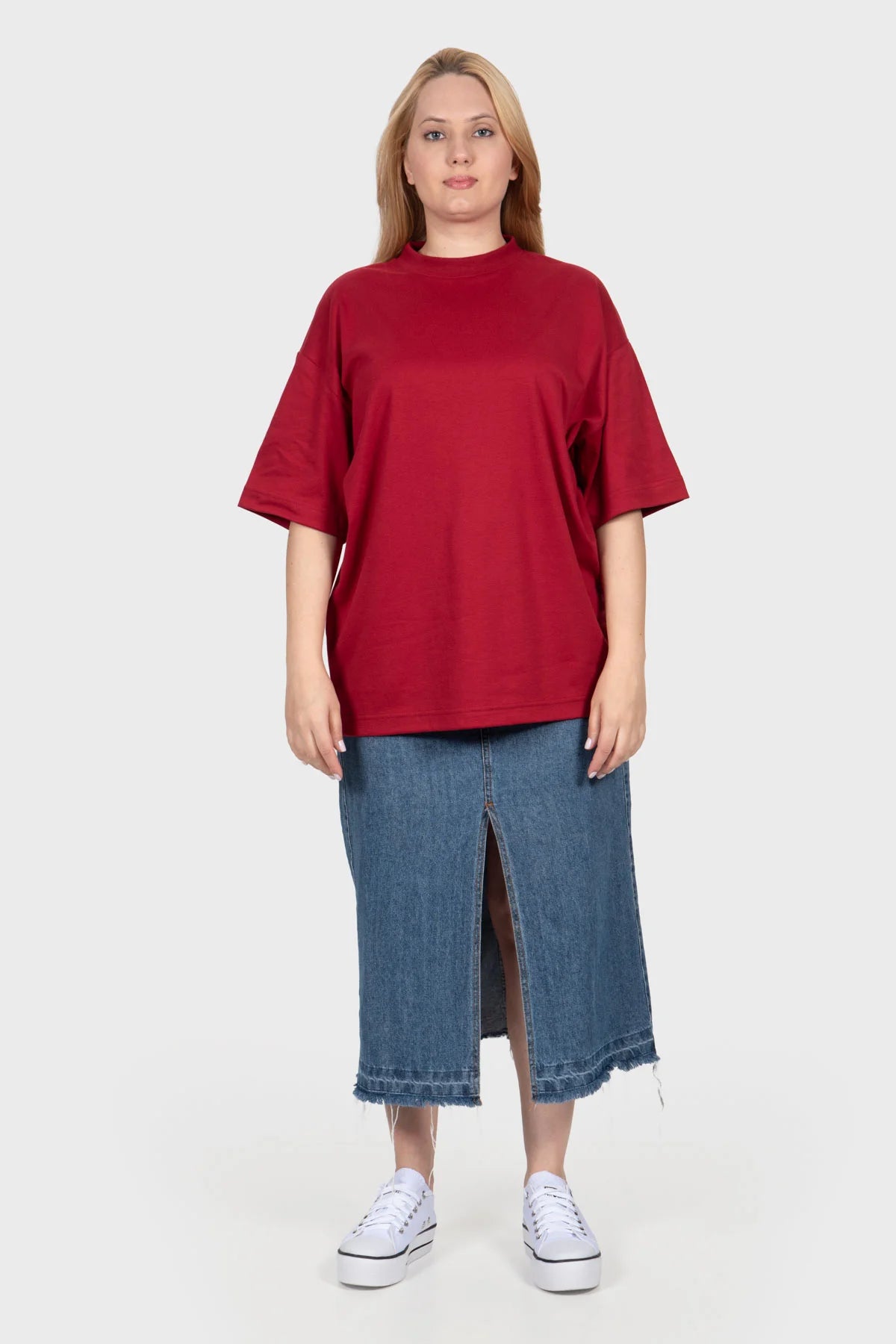 Camiseta Oversized Pure Premium – Bordô