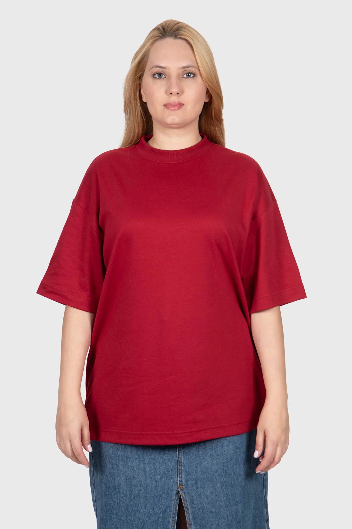 Camiseta Oversized Pure Premium – Bordô