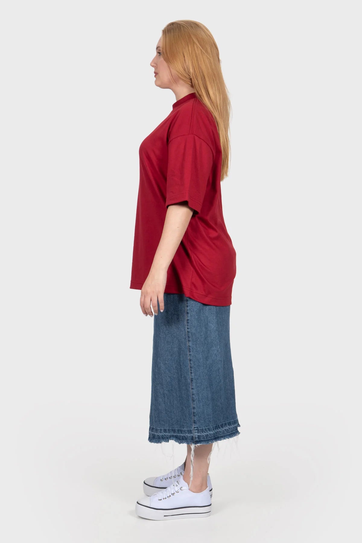 Camiseta Oversized Pure Premium – Bordô