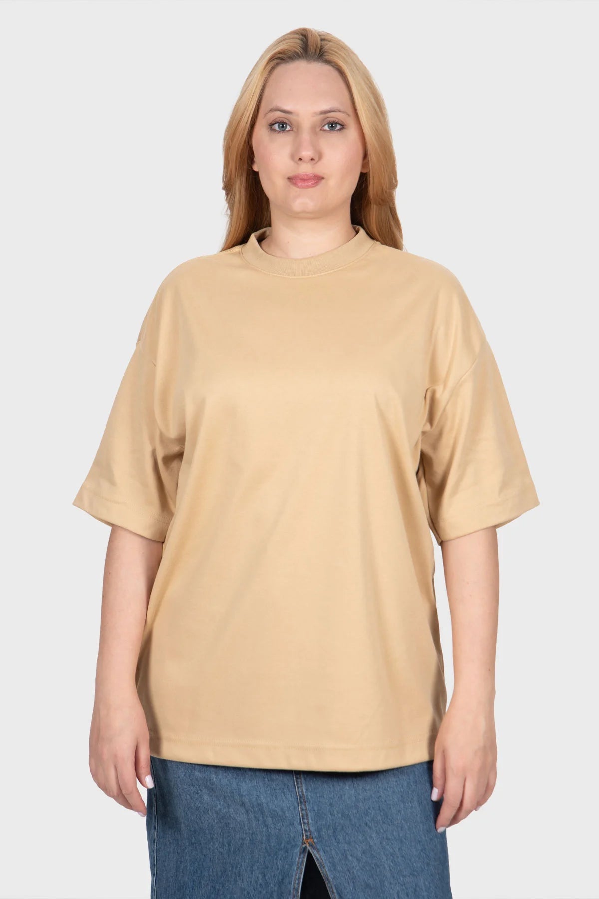 Camiseta Oversized Pure Premium – Areia