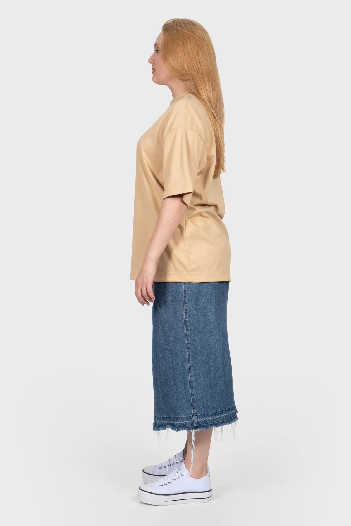 Camiseta Oversized Pure Premium – Areia