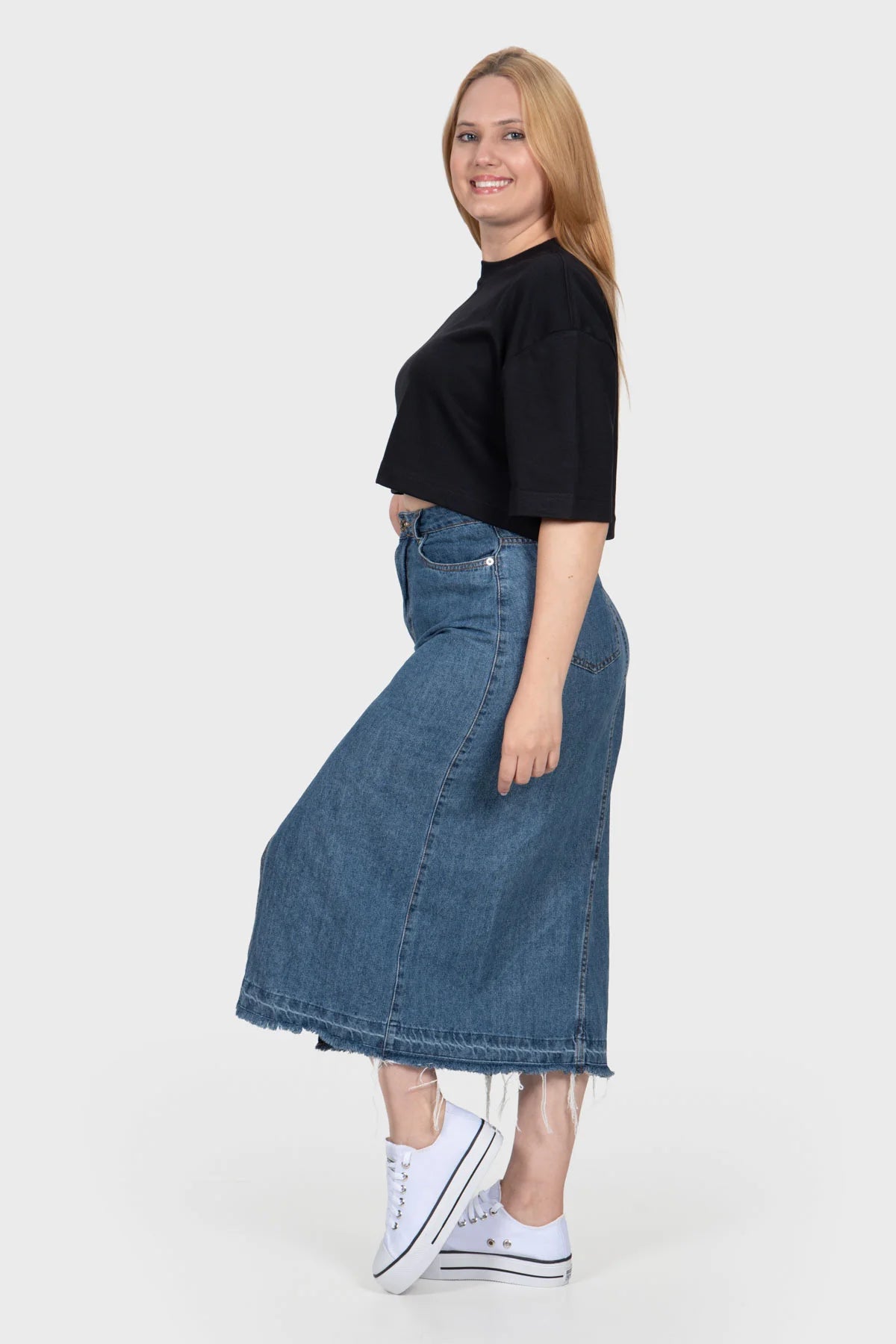 Cropped Oversized Icon Premium – Preto