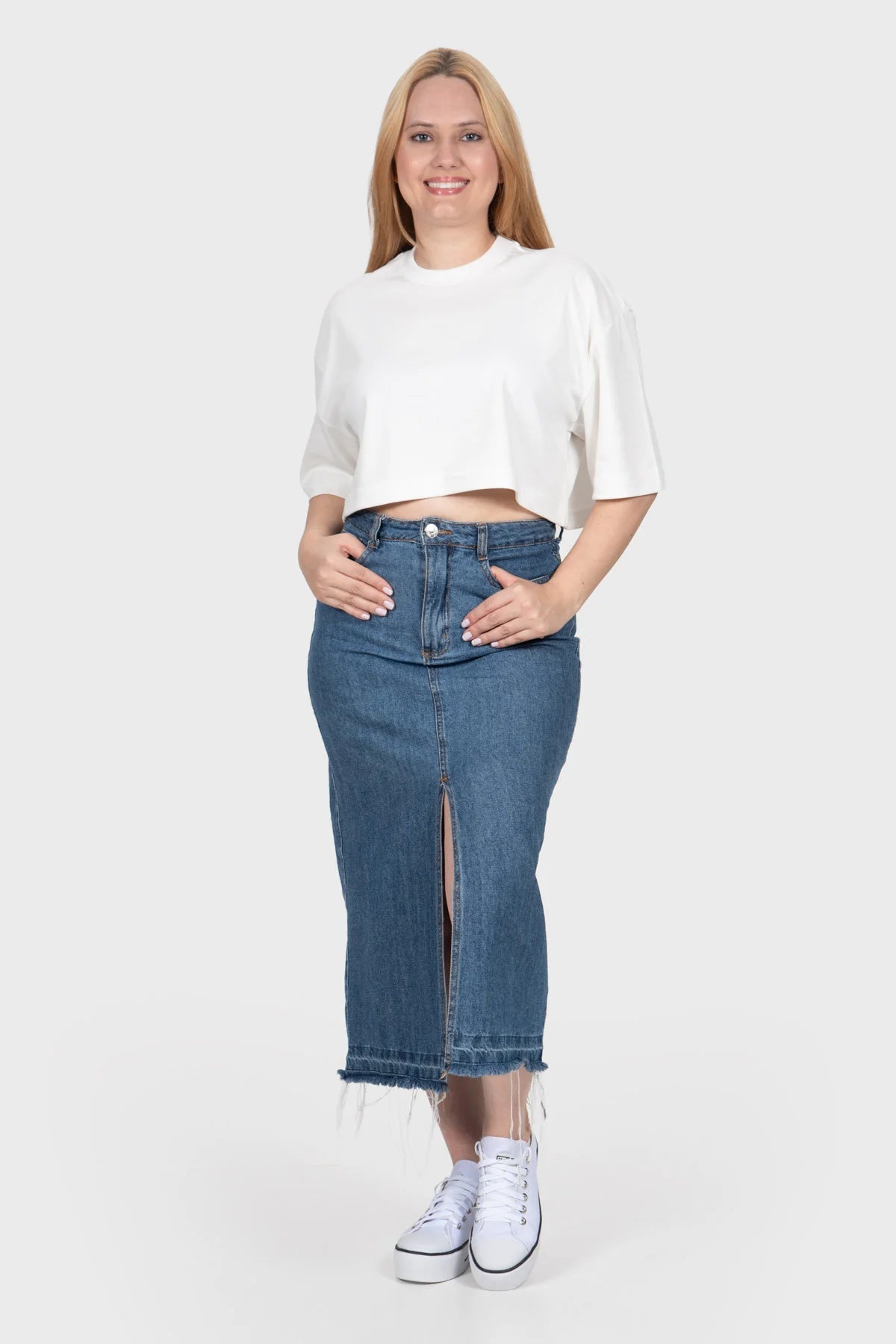 Cropped Oversized Icon Premium – Off White
